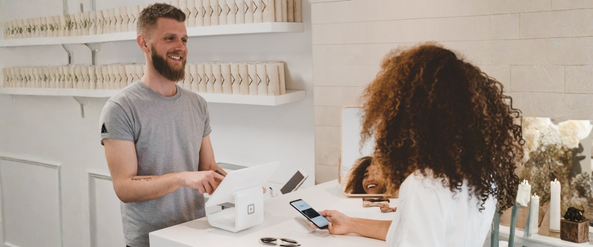 E-commerce online shopping with products