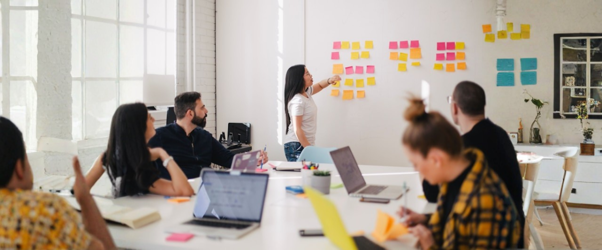 Business team analyzing workflows for AI automation audit