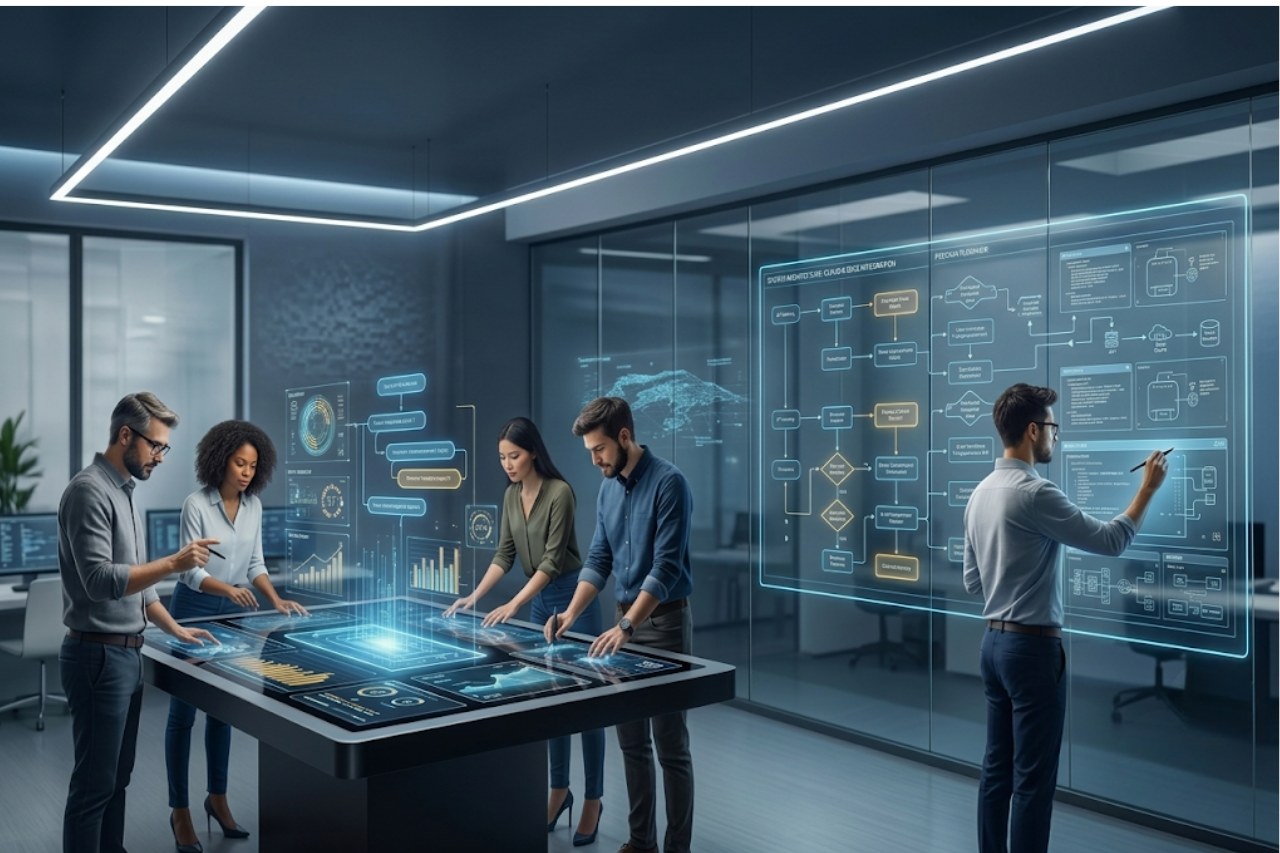 AI chatbot development process — our team building intelligent agents for businesses in USA, UK and Europe