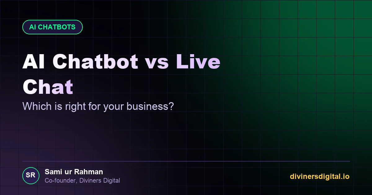 AI Chatbot vs Live Chat: Which Is Right for Your Business?