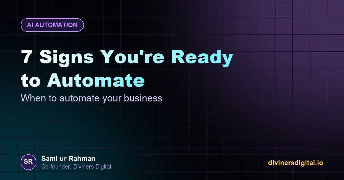 7 Signs Your Business Is Ready for Automation